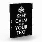 Bloc Photo Restez calme et continuez - Créez votre propre (Gauche)