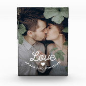 Bloc Photo Rétro amour des textes | avec un coeur (Devant)