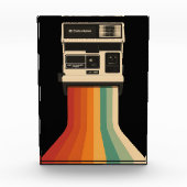Bloc Photo Retro Camera with Rainbow Print (Devant)
