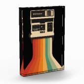 Bloc Photo Retro Camera with Rainbow Print (Gauche)
