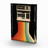 Bloc Photo Retro Camera with Rainbow Print (Droite)