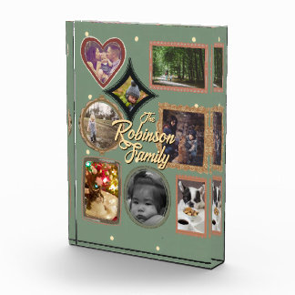 Bloc Photo Retro Family 8 Photo Collage CUSTOM