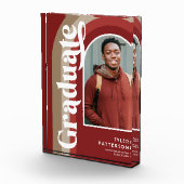 Bloc Photo Retro Red Arch Photo 2025 Graduation (Droite)