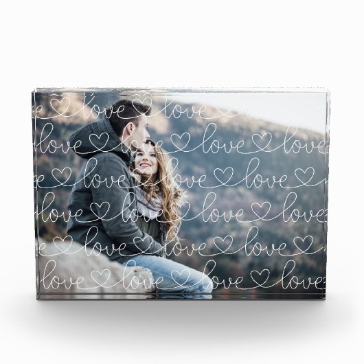 Bloc Photo Revêtement Motif d'amour (Devant)