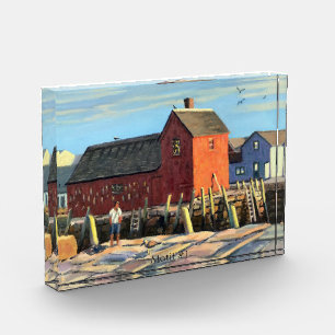 Bloc Photo Rockport MA Pittoresque Motif #1 Pêche Shopping