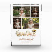 Bloc Photo Romantic Botanical 5 Photo Graduation Keepsake (Devant)