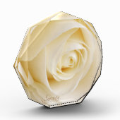 Bloc Photo Rose blanche Serenity Belle Fleur Rosebud (Gauche)