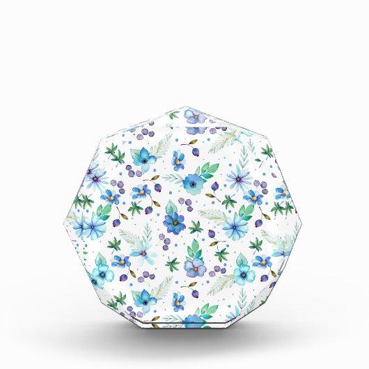 Bloc Photo Rose bleu (Devant)