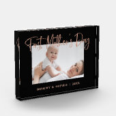 Bloc Photo Rose Doré| Jour de la première mère de Script mode (Gauche)