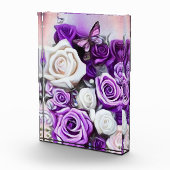 Bloc Photo Roses blanches et violettes (Droite)