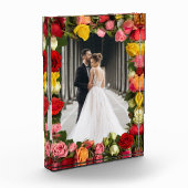 Bloc Photo Roses multicolores (Gauche)