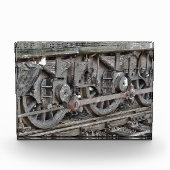 BLOC PHOTO ROUES DE TRAIN À VAPEUR (Devant)