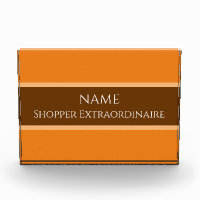 Rouge orange vif "Shopper Extraordinaire"