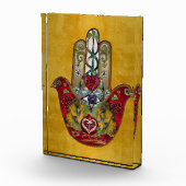 Bloc Photo Ruby Pomegranate Heart Red Bird Hamsa (Droite)