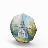 Bloc Photo Rustic Church Path in Wildflower Meadow (Droite)