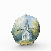 Bloc Photo Rustic Church Path in Wildflower Meadow (Gauche)