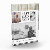 Bloc Photo Rustique Bois Meilleur Papa Jamais 3 (Gauche)