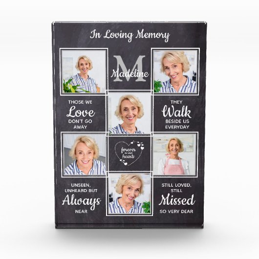 Bloc Photo Rustique En Mémoire Amoureuse Sympathie Garde (Devant)