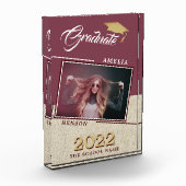 Bloc Photo Rustique Moderne Bourgogne Diplômé (Gauche)