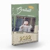 Bloc Photo Rustique Moderne Green Graduate Graduate (Gauche)