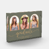 Bloc Photo Sage Green Gold Arch Photo Graduation (Gauche)