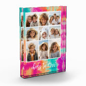 Bloc Photo Salutations au Nouvel An Cravate-Dye Turquoise les (Gauche)