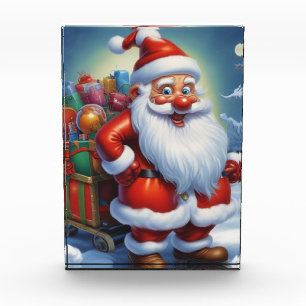Bloc Photo Santa Clause Joyeux Noël Bonne année