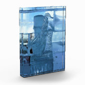 Bloc Photo Saxophone Ice Sculpture, Québec, Canada (Gauche)