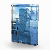Bloc Photo Saxophone Ice Sculpture, Québec, Canada (Droite)