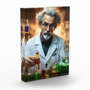 Bloc Photo Scientifique Dans Un Laboratoire Mélangeant Des Po