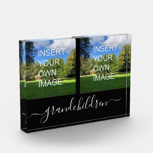 Bloc Photo Script Custom Two Photo Grandchildren (Gauche)