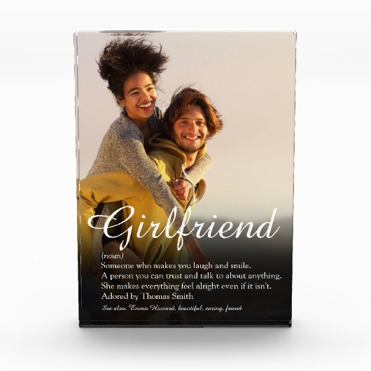 Bloc Photo Script de définition moderne élégante (Devant)