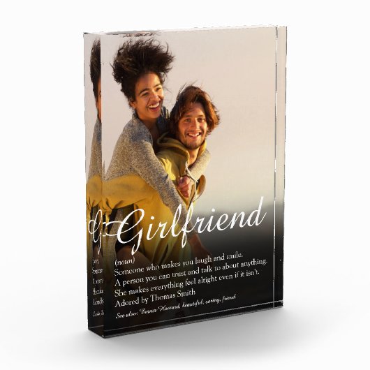 Bloc Photo Script de définition moderne élégante (Gauche)