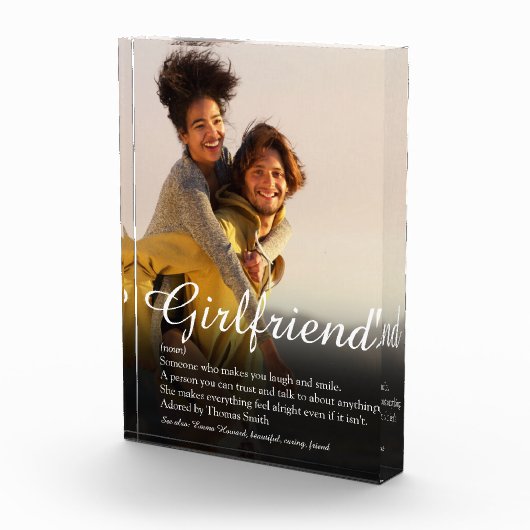 Bloc Photo Script de définition moderne élégante (Droite)