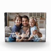 Bloc Photo Script de Fête des pères de meilleur père jamais (Devant)