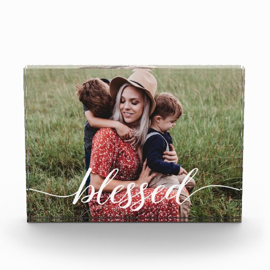 Bloc Photo Script de la famille personnalisé photo (Devant)