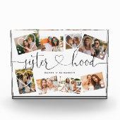 Bloc Photo Script de sisterie | Cadeau Pour Soeurs Photo (Devant)