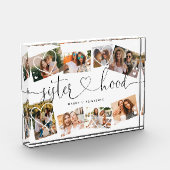 Bloc Photo Script de sisterie | Cadeau Pour Soeurs Photo (Gauche)