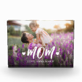 Bloc Photo Script de typographie de citation mignonne Maman (Devant)