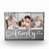 Bloc Photo Script familial moderne Collage Linge de maison 3 (Devant)