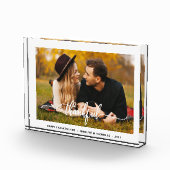 Bloc Photo Script moderne de remerciement (Droite)