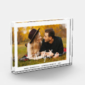 Bloc Photo Script moderne de remerciement (Gauche)