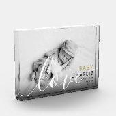 Bloc Photo Script moderne statistiques de naissance bébé (Gauche)