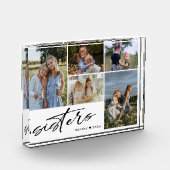 Bloc Photo Script Soeurs | Photo Collage de soeurs (Gauche)
