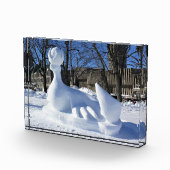 Bloc Photo Sculpture de neige de phoque, Québec, Canada (Droite)