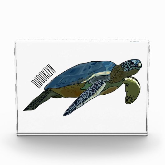 Bloc Photo Sea turtle cartoon (Devant)