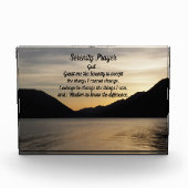 Bloc Photo Sérénité Prayer Lac Sunset Paysage (Devant)