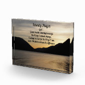 Bloc Photo Sérénité Prayer Lac Sunset Paysage (Droite)