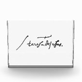 Bloc Photo Signature de Saint-Theresa d'Avila (Devant)