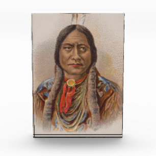 Bloc Photo Signaux de fumée : Lakota Indian Chief Sitting Bul